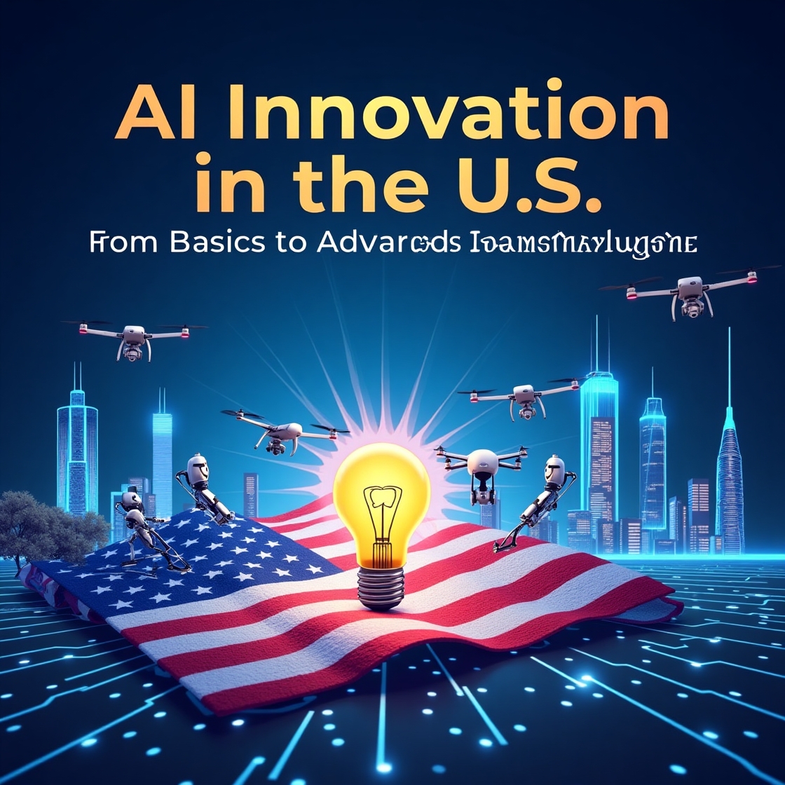 AI innovation in the United States hype machine exploding with cash, data leaks, and broken ethics - dystopian tech satire