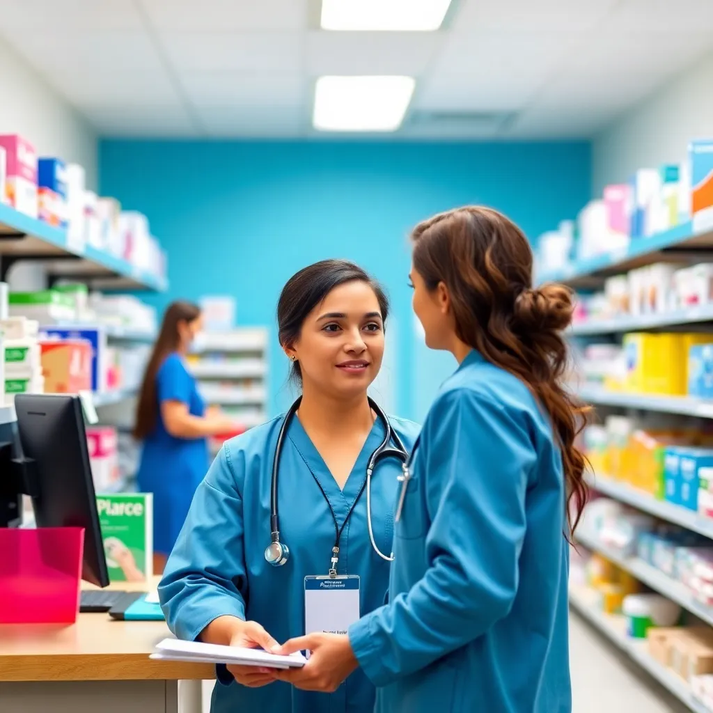 Certified pharmacy technician holding a certificate indicating increased earnings.